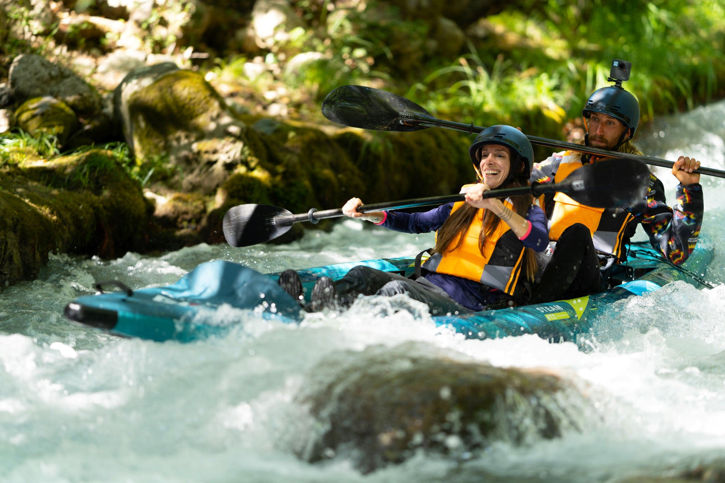 Aqua Marina Steam 412 Whitewater 2 Person Inflatable Kayak