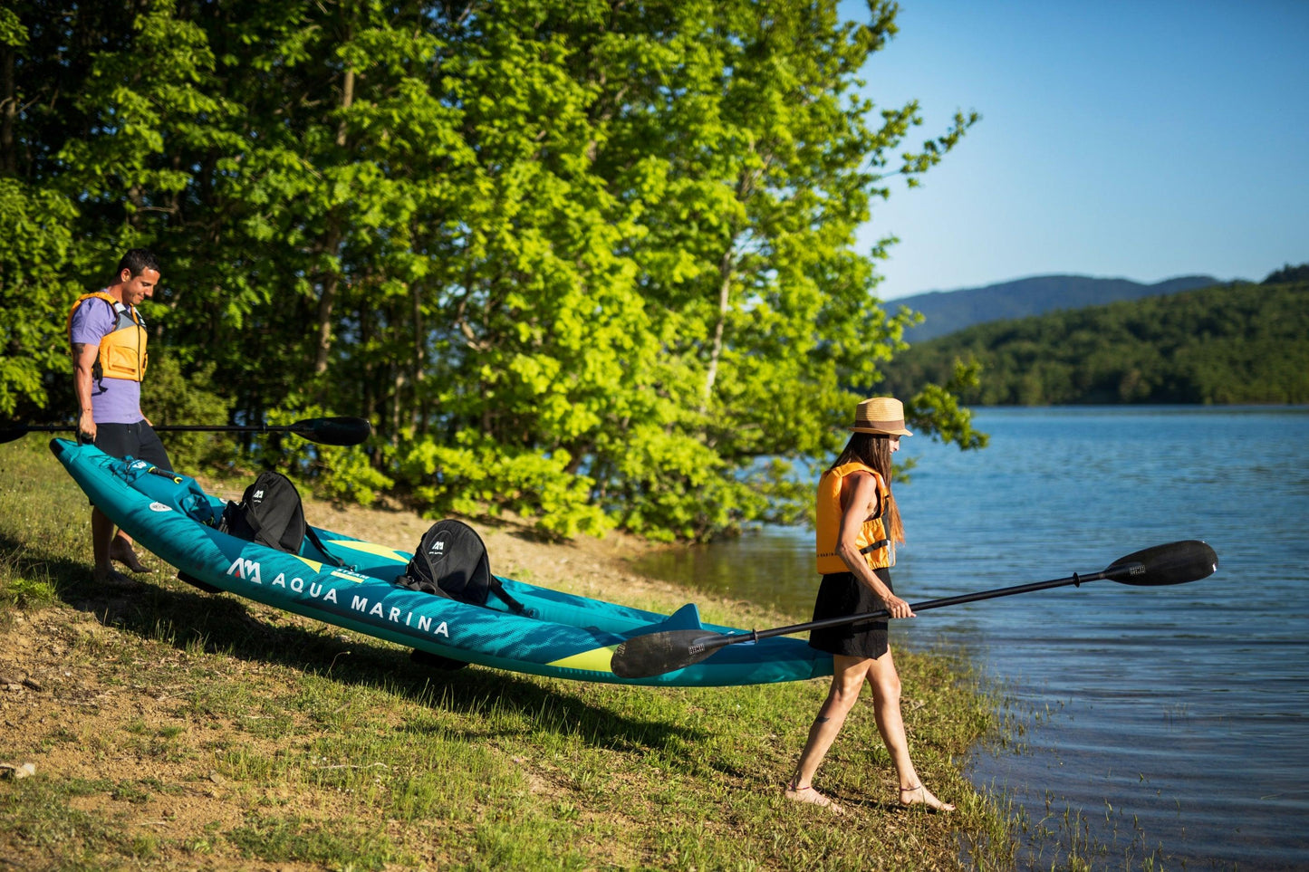 Aqua Marina Steam 412 Whitewater 2 Person Inflatable Kayak