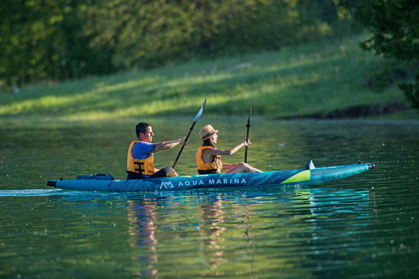 Aqua Marina Steam 412 Whitewater 2 Person Inflatable Kayak