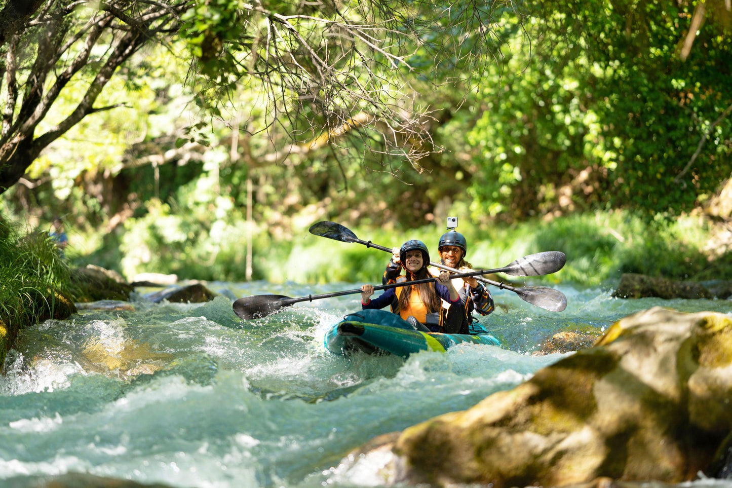 Aqua Marina Steam 412 Whitewater 2 Person Inflatable Kayak
