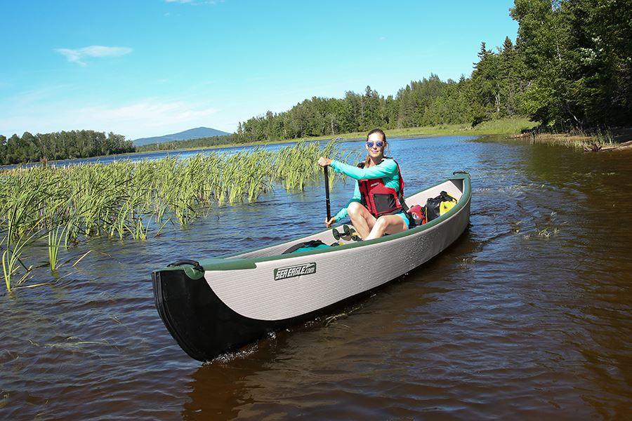 Sea Eagle Middle Wood/Web Seat With Pins for Travel Canoe