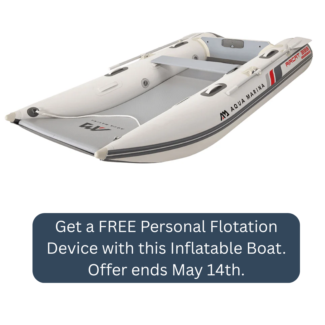 Aqua Marina Aircat Catamaran Style Inflatable Boat 11 ft Lightweight & Stable