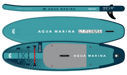 Aqua Marina Beast SUP: Inflatable All-Around Board for Beginners and Experts